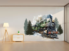 Load image into Gallery viewer, Train Wall Decal Train Wall Sticker Train Art Train Wall Vinyl Wall Decal Train Room Gifts Vinyl Wall Art Stickers 153RS
