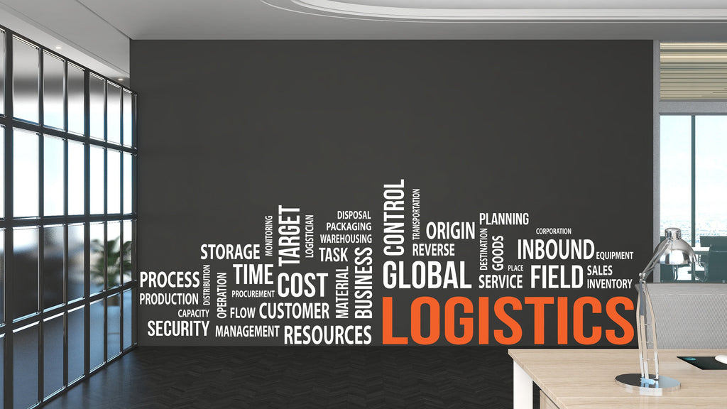Logistics Wall Decor, Logistics Wall Decal, Logistics Wall Art, Logistics Wall Vinyl, Office Decoration, Logistics Planning Stickers 241LU