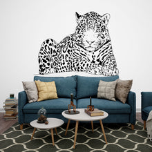 Load image into Gallery viewer, Leopard wall decals, Leopard Wall Sticker, Cheetah wall art, Animals wall vinyl Wild Cat Vinyl Sticker Decor Nursery Wild Pet Murals 244LU