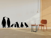 Load image into Gallery viewer, Penguins wall decal Penguins set wall art Animals Wall Vinyl stickers Arctic animals wall sticker decor nursery wall art penguin mural 245LU
