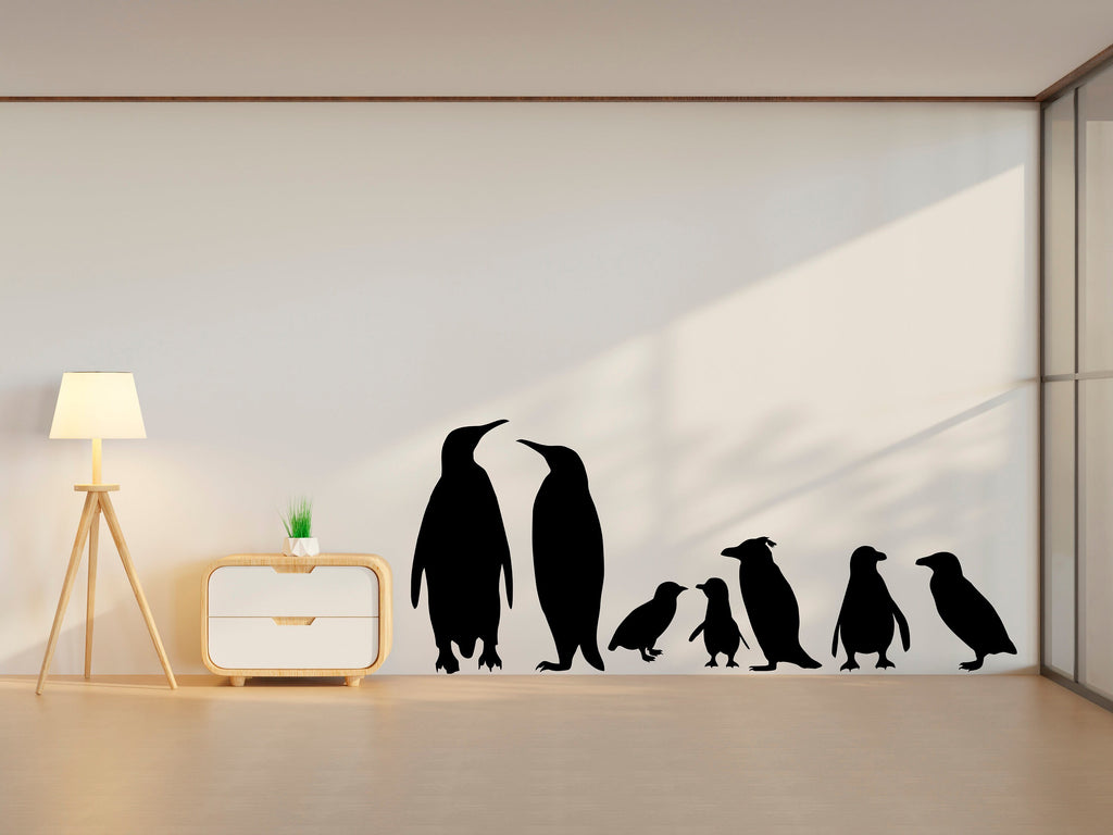 Penguins wall decal Penguins set wall art Animals Wall Vinyl stickers Arctic animals wall sticker decor nursery wall art penguin mural 245LU