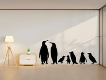Load image into Gallery viewer, Penguins wall decal Penguins set wall art Animals Wall Vinyl stickers Arctic animals wall sticker decor nursery wall art penguin mural 245LU