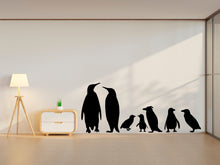 Load image into Gallery viewer, Penguins wall decal Penguins set wall art Animals Wall Vinyl stickers Arctic animals wall sticker decor nursery wall art penguin mural 245LU