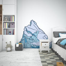 Load image into Gallery viewer, Iceberg wall decal, Arctic inspired home decor, Arctic wonderland wall art decal, Iceberg wall sticker, Nursery vinyl wall decor 246LU