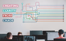 Load image into Gallery viewer, Creating clarity from Chaos Office Decor Office Quotes office stickers Office Wall Art Gifts Office Quote Teamwork Business Vinyl 155RS