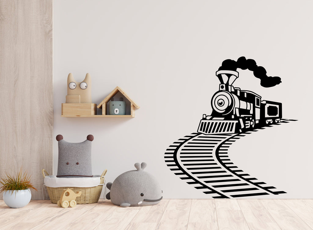 Train Wall Decal Train Wall Sticker Train Art Train Wall Vinyl Wall Decal Train Room Gifts Vinyl Wall Art Stickers 137RS