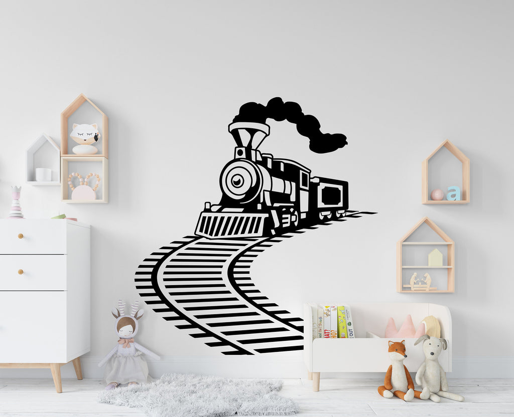 Train Wall Decal Train Wall Sticker Train Art Train Wall Vinyl Wall Decal Train Room Gifts Vinyl Wall Art Stickers 137RS