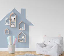 Load image into Gallery viewer, Big House Wall Decal Home Headboard Color Block, Boho Wall Decal, Bed Headboard Sticker, Headboard Wall Decal, Arch Wall Decal,Nursery 223LU