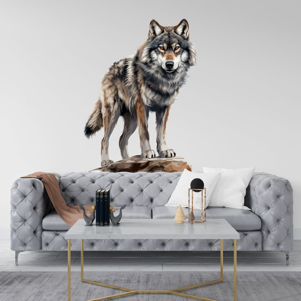 Wolf Wall Decal, Wolf Realistic Wall Art, Wolf Head Wall Decor Wolf Wall Sticker Wolf Animal Gift Wall Decor 140RS
