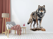 Load image into Gallery viewer, Wolf Wall Decal, Wolf Realistic Wall Art, Wolf Head Wall Decor Wolf Wall Sticker Wolf Animal Gift Wall Decor 140RS