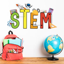 Load image into Gallery viewer, Stem Science Technology Engineering Math Wall Decal, Steam wall decals for school, stem school, steam school wall decor, classroom 254LU