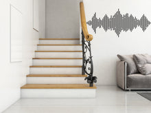 Load image into Gallery viewer, Audio Wave Wall Decal Sound Wave Wall Sticker Music Notes Wall Decor Vinyl Music Wall Art Musician Wall Sticker Recording Studio Decor 259LU