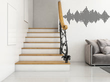 Load image into Gallery viewer, Audio Wave Wall Decal Sound Wave Wall Sticker Music Notes Wall Decor Vinyl Music Wall Art Musician Wall Sticker Recording Studio Decor 259LU