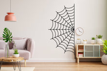 Load image into Gallery viewer, Spider web wall decal Spider web wall sticker Nursery kids room decor Halloween funny scary vinyl art decor Halloween Spooky web decal 261LU