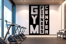 Load image into Gallery viewer, Gym Fitness Center, Workout Vinyl Gym Wall Decal, Gym Decal, Fitness Collage, Gym Wall Art Gym Decor Gym Wall Decor Motivational Art 270LU