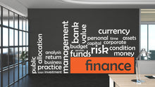 Load image into Gallery viewer, Finance Management Wall Decor Finance Office Wall Decal Idea Teamwork Business Worker Inspire Office Decoration Motivation Stickers 235LU