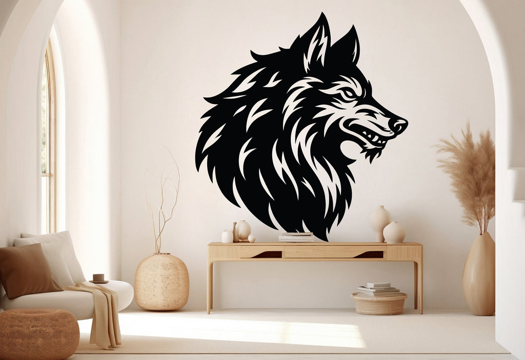 Wolf Wall Decal, Wolf Wall Art, Wolf Room Wall Decor Wolf Room Wall Sticker Wolf Wall Decor Animals Stickers 151RS