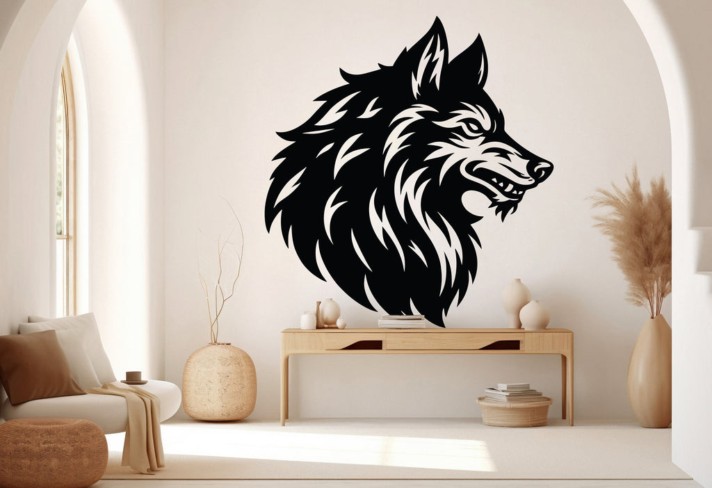 Wolf Wall Decal, Wolf Wall Art, Wolf Room Wall Decor Wolf Room Wall Sticker Wolf Wall Decor Animals Stickers 151RS