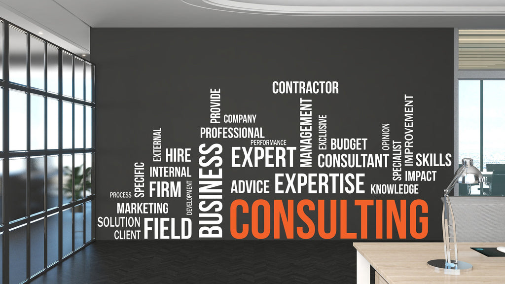 Consulting Wall Decor Consultant Office Wall Decal Idea Teamwork Business Worker Inspire Office Decoration Motivation Stickers Mural 238LU