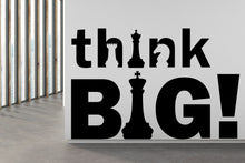 Load image into Gallery viewer, Think Big Vinyl Wall Art Decal, Chess Wall Decal, Office Wall Decor, Business Software Wall Sticker, Computer It Decor Office 173RS