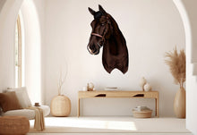 Load image into Gallery viewer, Wild and Free : Horse Head Wall Decal, Horse Wall Sticker, Stallion Wall Mural, Animals Wall Sticker Vinyl Decor 273LU