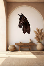 Load image into Gallery viewer, Wild and Free : Horse Head Wall Decal, Horse Wall Sticker, Stallion Wall Mural, Animals Wall Sticker Vinyl Decor 273LU