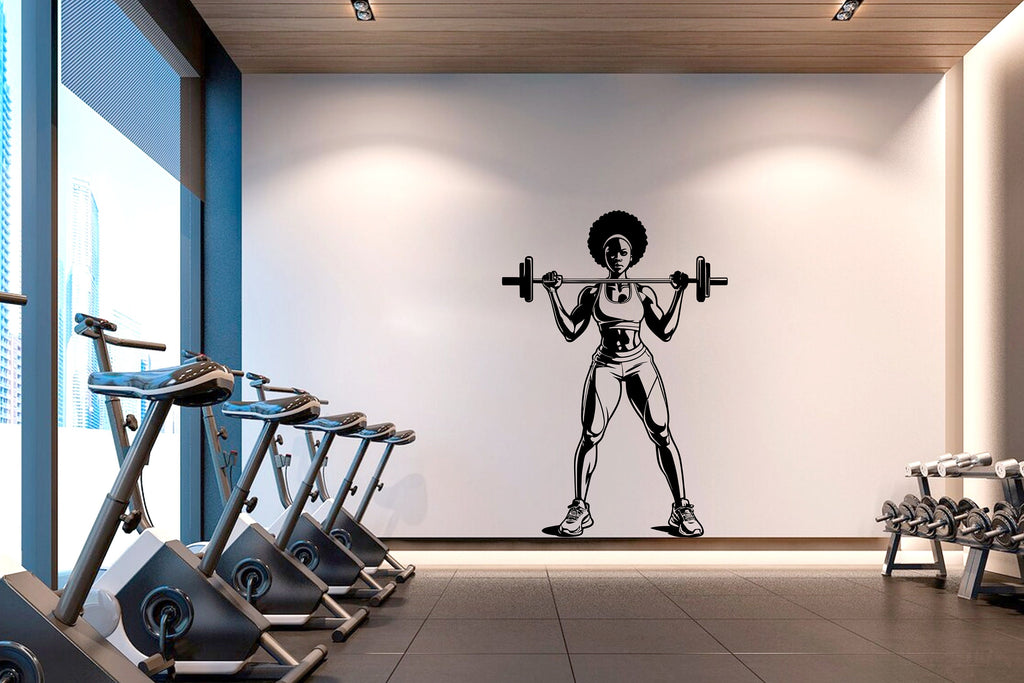 Gym Wall Decal Fitness Wall Art Custom Name Decor Crossfit Wall Decal Crossfit Gifts Home Gym Wall Sticker Motivational Wall Decal 174RS