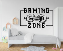 Load image into Gallery viewer, Gamer Zone wall decor Controller decal Video Game Wall Decals Joystick Gamer Kids Bedroom Vinyl Wall Art Stickers 175RS