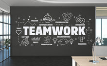 Load image into Gallery viewer, Teamwork wall decal Office wall decal Office wall decor Enterpreneur Gift Wall decal, Wall stickers, Wall decor, Wall Art 179RS