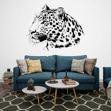 Load image into Gallery viewer, Leopard wall decals, Leopard Wall Sticker, Cheetah wall art, Animals wall vinyl Wild Cat Vinyl Sticker Decor Nursery Wild Pet Murals 243LU