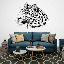 Load image into Gallery viewer, Leopard wall decals, Leopard Wall Sticker, Cheetah wall art, Animals wall vinyl Wild Cat Vinyl Sticker Decor Nursery Wild Pet Murals 243LU