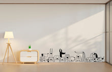 Load image into Gallery viewer, Dog wall decals, Grooming wall decor, Vetirinary decals, Pet lover gift, Pet shop dog house wall vinyl decal, Pet wall vinyl decal 280LU