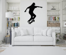 Load image into Gallery viewer, Wall Decal Skateboarder Skate Wall Art Stickers Skateboard Decals Skateboard Wall Stickers Kids Room Removable Home Decor Skate style 190RS