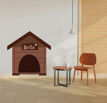 Load image into Gallery viewer, Dog house wall vinyl decal, Dog wall decals, Grooming wall decor, Veterinary decals, Pet lover Gift, Pet shop, Pet wall vinyl Decal 281LU
