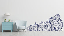 Load image into Gallery viewer, Iceberg Penguins wall decal, Arctic inspired home decor, Arctic wall art decal, Iceberg wall sticker, Nursery vinyl wall decor Penguin 247LU