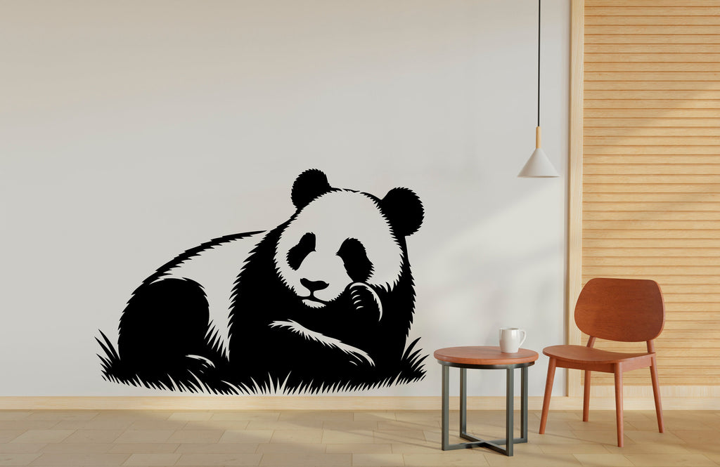 Panda Sleeping Wall Decal, Panda Wall Art, Panda Room Wall Decor Panda Room Wall Sticker Panda Wall Decor Animals Stickers Panda Lover 161RS