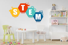 Load image into Gallery viewer, Stem Science Technology Engineering Math Wall Decal, Steam wall decals for school, stem school, steam school wall decor, classroom 256LU