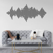 Load image into Gallery viewer, Audio Wave Wall Decal Sound Wave Wall Sticker Music Notes Wall Decor Vinyl Music Wall Art Musician Wall Sticker Recording Studio Decor 259LU