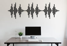 Load image into Gallery viewer, Audio Wave Wall Decal Sound Wave Wall Sticker Music Notes Wall Decor Vinyl Music Wall Art Musician Wall Sticker Recording Studio Decor 260LU