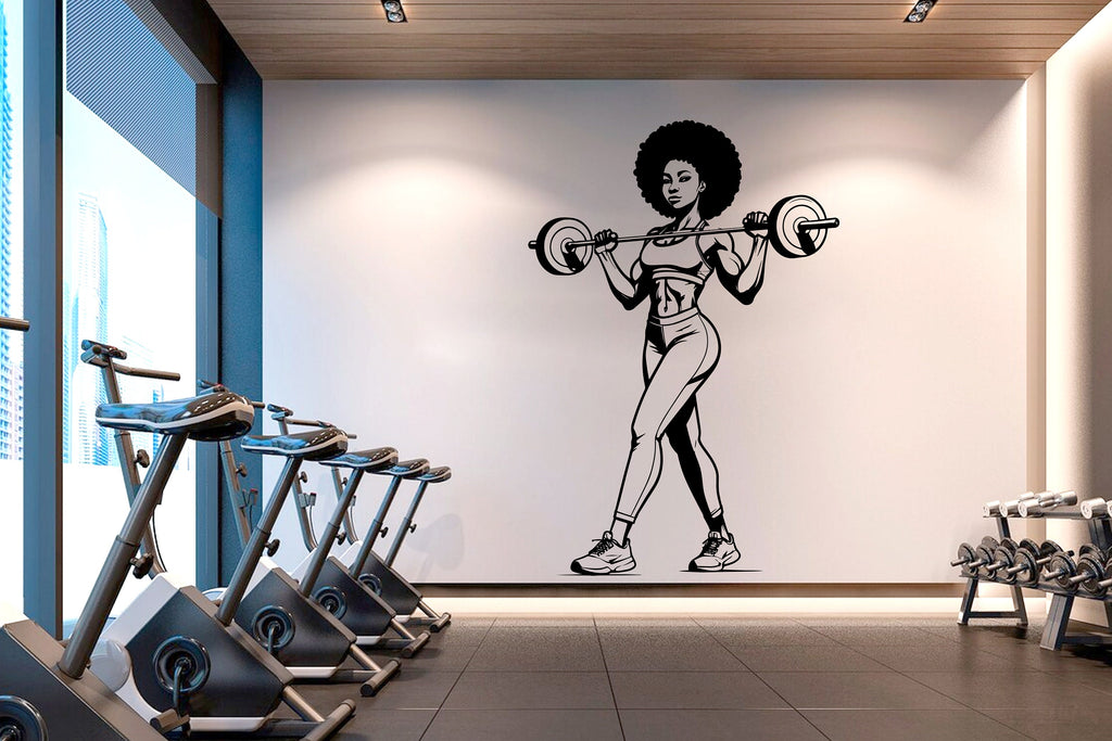 Gym Wall Decal Fitness Wall Art Custom Name Decor Crossfit Wall Decal Crossfit Gifts Home Gym Wall Sticker Motivational Wall Decal 170RS