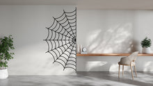 Load image into Gallery viewer, Spider web wall decal Spider web wall sticker Nursery kids room decor Halloween funny scary vinyl art decor Halloween Spooky web decal 261LU