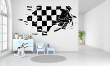 Load image into Gallery viewer, Motocross Wall Decor, Motocross Wall Decals, Race Flag, Ride Wall Art, Stickers Bedroom Motocross Wall Vinyl Nursery Wall Decals Art 265LU