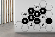 Load image into Gallery viewer, Core Value Vinyl Wall Art Decal, Honeycomb Board Wall Decal, Office Wall Decor Business Software Wall Sticker Computer It Decor Office 195RS
