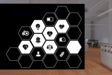 Load image into Gallery viewer, Core Value Vinyl Wall Art Decal, Honeycomb Board Wall Decal, Office Wall Decor Business Software Wall Sticker Computer It Decor Office 195RS