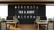 Load image into Gallery viewer, Tax Audit Office Wall Decor Office Wall Decal Finance Idea Teamwork Business Worker Inspire Office Decoration Motivation Stickers Gift 290LU