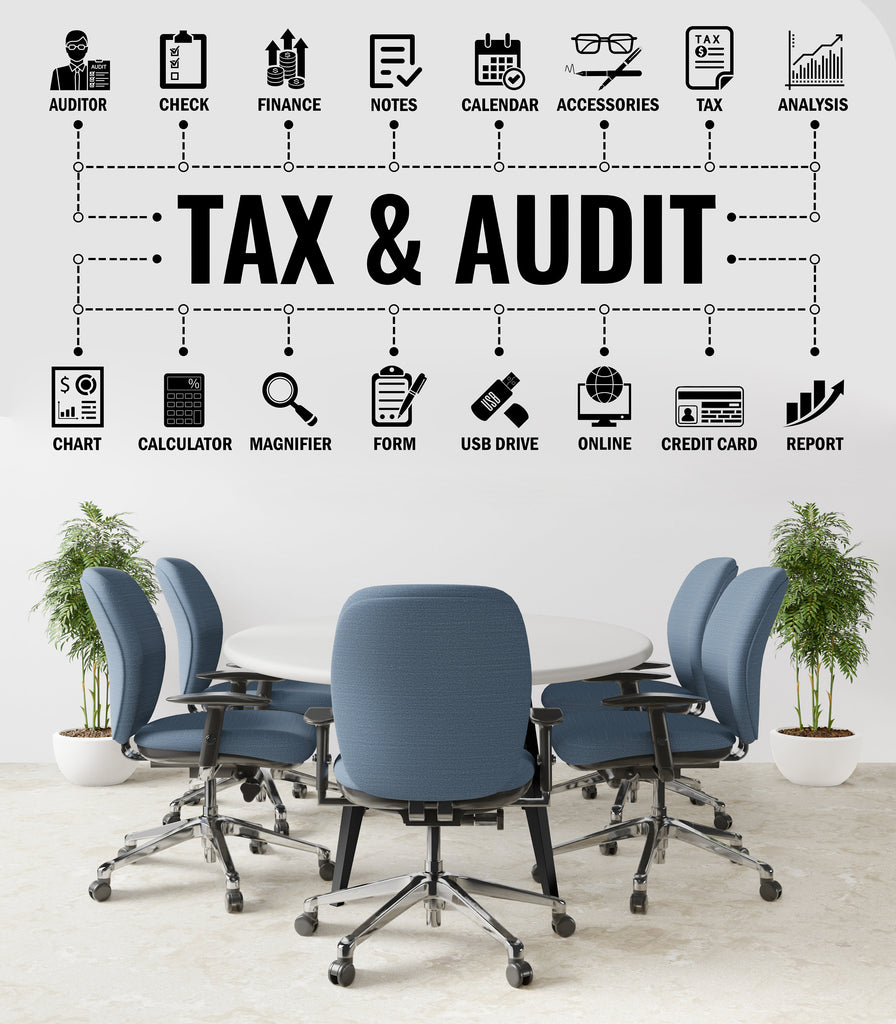 Tax Audit Office Wall Decor Office Wall Decal Finance Idea Teamwork Business Worker Inspire Office Decoration Motivation Stickers Gift 290LU