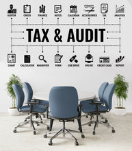 Load image into Gallery viewer, Tax Audit Office Wall Decor Office Wall Decal Finance Idea Teamwork Business Worker Inspire Office Decoration Motivation Stickers Gift 290LU