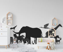 Load image into Gallery viewer, Explore the Wilderness : Animals Safari Wall Decal, Jungle Adventure Wall Decor, Animal wall stickers for nursery, Safari Wall Sticker 271LU
