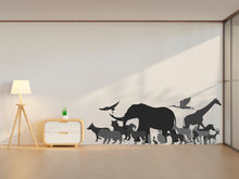 Load image into Gallery viewer, Explore the Wilderness : Animals Safari Wall Decal, Jungle Adventure Wall Decor, Animal wall stickers for nursery, Safari Wall Sticker 271LU