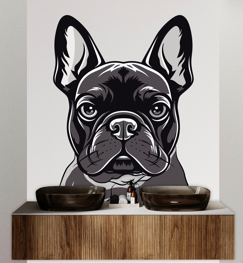 Dog wall decal Dog decor Dog kids Dog wall art Decal Dog Lover Animals Dog Mom Wall Bathroom Wall Decals Stickers Vinyl 003DE